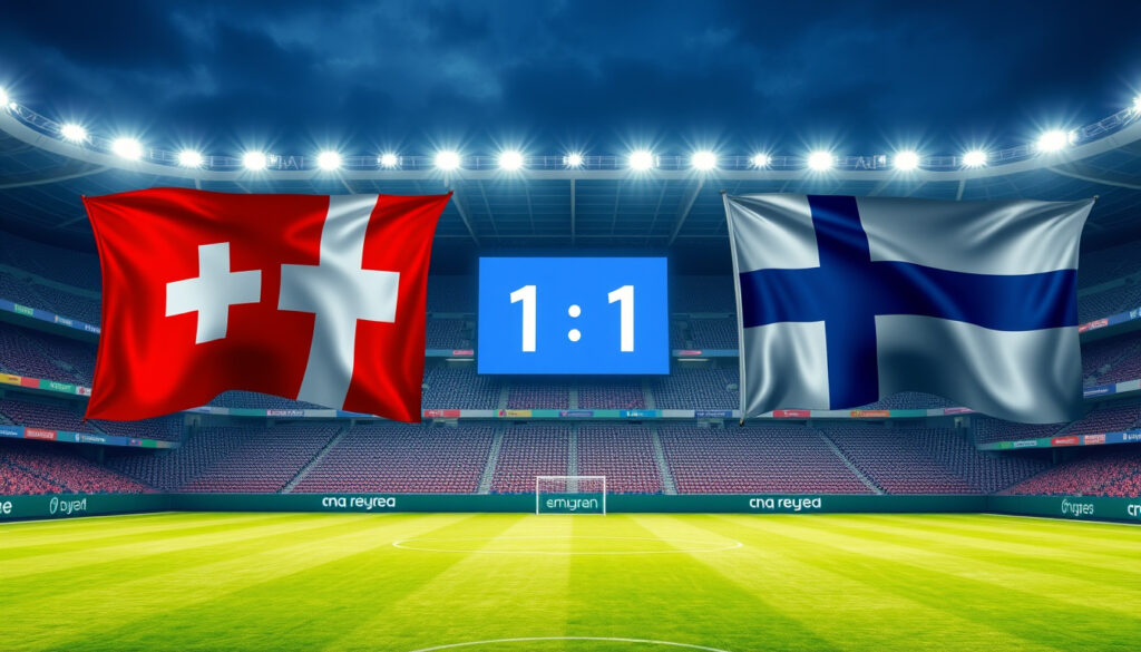 Finnland Frauen gegen Schweiz EM 2025 – 1:1